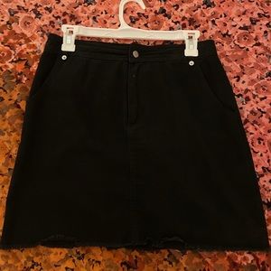 Honey Belle Black A-Line Mini Skirt